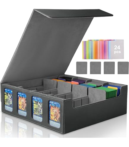 Tolesum Boîte à Cartes Pour MTG, Boîtes de Rangement Séparées 5 En 1