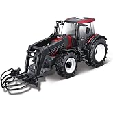Tracteur Miniature Valtra M2Q Bburago 1/64 – Avec Chargeur – 10 Cm – Jouet Détaillé – Cadeau Enfant