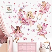 AIEX 58 Stickers Regenboog Muurstickers, Regenboog Wolken Sterren Zon Meteoor Stickers Voor Meisjes Kinderen Kleuterschool Kamer Decoratie