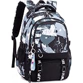 Tanou Teen Boy Backpack, School Backpacks for Kids, Black/Grey Graffiti, Casual | 12+ a&ntilde;os, Mochila Grande para Colegio y Ins
