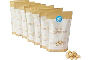 ‎HAPPY BELLY Amazon-Marke: Happy Belly Macadamianüsse, Ungesalzene, 100g (7er-Pack)