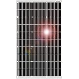DOKIO Pannello Solare 100W 12V Monocristallino Fotovoltaico Impianto Camper Casa Baita