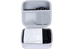 Lebakort Funda rígida Compatible con Impresora fotográfica compacta Canon SELPHY CP1500 CP1300 CP1200 (Blanquecina)