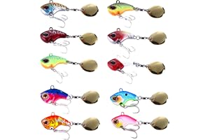 Spinnare fiske fiskebete, 10 stycken fiskedrag, jiggspinn, konstgjort bete, öringbete, spoons, öring, spinnare, spinnare med