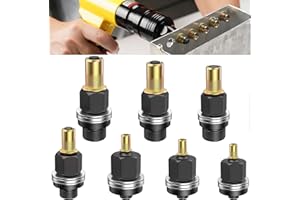 YOOPIN 7PCS Head Rivet Nut Tool, M3 M4 M5 M6 M8 M10 M12 Rivnut Kit, Carbon Steel Rivnut Gun Set for Rivet Nut Tool Manual Riveting Machine