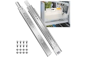 SHUHANG Heavy Duty Drawer Runners 68 kg Load Capacity Drawer Slides Full Extension with Ball Bearing Slides 300 350 400 450 500 550 600 650 700 750 800 850 900 950 1000 mm, Side Mount 1 Pair