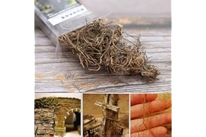 Wanwanzi Végétation miniature de vigne – Modèle de racine réaliste pour paysages militaires et ferroviaires – Pour bricolage, mini modélisme, jardin féérique, diorama, paysage