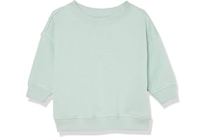 Amazon Essentials Sudadera de algodón Rizado con Cuello Redondo (Anteriormente Amazon Aware) Unisex Bebés