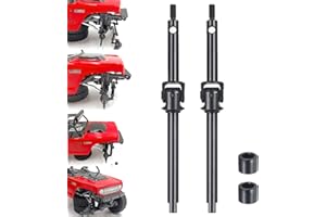 Runup Vordere Stahl Lenkung CVD Drive Shafts Set für 1/24 Axial SCX24 C10 JLU Bronco Gladiator Riegelriegel Upgrades Teile