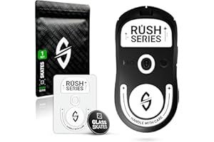 SensoryBoost Rush Glas Glides zestaw do Logitech G PRO X Superlight 2 – szybki, delikatny, polerowany, zaokrąglone krawędzie, niezwykle trwała – zapasowe nóżki do myszy, łyżwy, akcesoria
