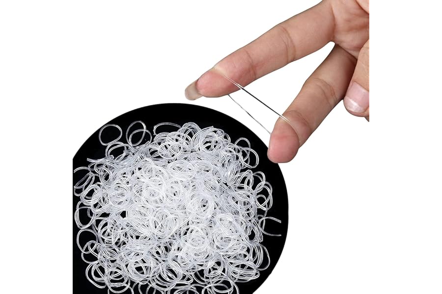 Cosy Companions 250x Clear Elastic Ponytail holders, Ties, Small