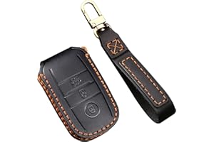 ontto key case fit for Kia Ceed Rio Rio5 Sportage R K3 KX3 K4 K5 Ceed Sorento Cerato Optima Leather remote Key Fob Cover Keyring Accessories smart key shell keychain key holder Protector Black B