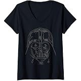DESIGN unisex boxy oversized license t-shirt with Star Wars Darth Vader prints in grey