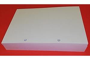 TIPOME 200 feuilles avec 2 trous au format DIN A5 14,5 x 20,5 cm, papier Fsc blanc épais 120 g, recharge de rechange pour classeur avec 2 anneaux distants 8 cm