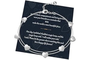 Chritice Regali Natale Donna Regalo Natale Amica Mamma Nonna, Bracciale Donna Acciaio con Frasi Bracciale Amicizia Regalo Amica Bracciale Donna Amicizia Regalo Donna Natale Regalo Ragazza