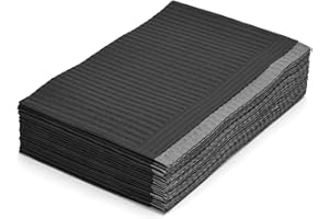 ATOMUS 20 sztuk jednorazowych podkładek wodoszczelnych, zabezpieczone przed wyciekiem, czyste obrusy, podkładki, do salonu piękności, płatki do tatuażu (black)