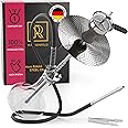 M. ROSENFELD Hookah Set Steel One - Stainless Steel Hookah Complete Set With Premium Hookah Accessories [Clay Head, Chimney Attachment, Hose With Mouthpiece] - 70Cm With Click Lock