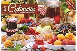 ‎ALPHA EDITION Culinaria - Der große Küchenkalender 2024 - Bildkalender 42x29 cm (42x58 geöffnet) - Rezeptkalender - inkl. Saisonkalender - mit Platz für Notizen
