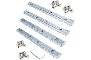 GIAK Łączniki dystansowe 4 sztuki łączników profilowych do 30 x 30 rowków 8 profili śrubowych łącznik profilowy do profili konstrukcyjnych profil aluminiowy