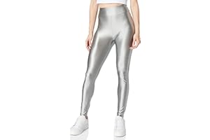 URBAN CLASSICS Leggings Elásticos para Mujer, Cintura Alta, Efecto Metalizado, También Disponibles en Tallas Grandes, Tallas XS - 5XL