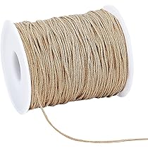 PandaHall 91m 1 Mm De Fil De Coton Ciré Pour Bracelet, Collier