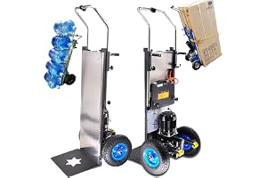1200w Elektrisk Handtruck TrappkläTtrare, 400 Kg Belastning - Kan Gå I Trappa Och Gå Ner, Arbetsbesparande Och BekväMt, LöSta