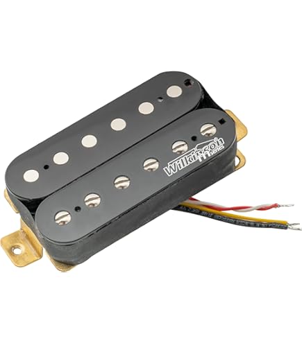 Wilkinson Ceramic Humbucker Pickups Set For Les Paul - Chrome Guitar Pickups With Vintage Tone