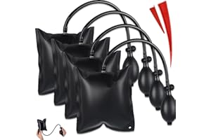 AUPERTO Montagekissen Luftkissen, 4 Stück Air Pump Wedge von 200KG Pro, Luftkissenheber Fenstermontage für die Türfensterinstallation und Autoreparatur Montagehilfe