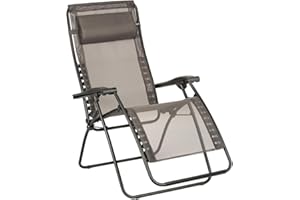 Lafuma Mobilier Relaxation Chair, steel tubing, coated, 20mm grey basalt, Graphite, Standard