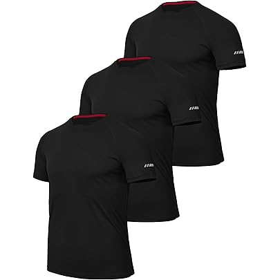 Mens Performance V Neck T Shirts - View #2