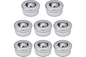 NAKUPENDA Kugelrollen 8 Stücke Möbelrollen Klein Kugelrollenlager Rollen Lager Universal Kugellager Rollen Lagerübertragung Lager (10mm Höhe)