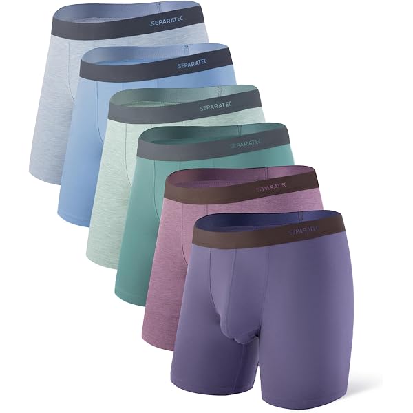 BOXR Boxer Uomo In Bambù: Confezione Da 8, Intimo Traspirante E Ultra Morbido, Elasticizzato Per Sport E Ogni Giorno (Taglie S-3XL) - 6