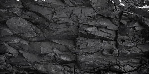 MIRRORANG 120x50cm Stone Aquarium Background Black Rock Fish Tank Poster Backdrop Rocky Terrarium Background Vinyl Background - 1