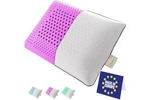 ‎SLEEP COMFY SLEEP COMFY Luxus Lavandel Aromatherapie Kissen mit Bezug Visco Memory Foam Kissen Ergonomisches, Orthopädisches Nackenkissen, Kopfkissen Schlafkissen für Rückenschläfer, Bauchschläfer, Seitenschläfer