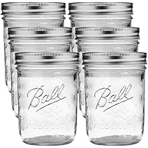 Ball Einmachgläser Mit Breiter Öffnung – 12 Stück, 473 Ml, Inkl. Deckel, Bänder & Glasöffner