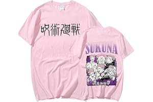 westtrend Jujutsu Kaisen Sukuna T-Shirts Anime Jujutsu Kaisen Cosplay Sweat À Manches Courtes Ryomen Sukuna Été Tee Top Jujutsu Kaisen Pull
