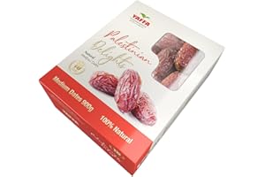 YAFFA Palestinian Delights Delicious and Juicy Medjool Dates Grade 2 Medium (Box of 900g) | All Natural, No Added Sugar, Free from Additives, Sustainably Grown and Hand-Picked Palestinian Dates