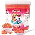 WaNaHong Popping Boba Pearl 1.3 KG Dessert Toppings, Prosecco and Cocktails (Peach)
