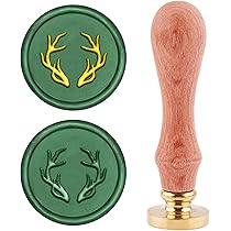 CRASPIRE Wax Seal Stempel Kerst Slee met Geschenkdoos, Zegellak Stempel Xmas Herten Retro Hout Stempel Wax Seal 25mm Verwijderbare Messing Hoofd Hout Handvat voor Party Uitnodiging Envelop Wenskaart CRASPIRE Wax Seal Stempel Kerst Slee met Geschenkdoos, Zegellak Stempel Xmas Herten Retro Hout Stempel Wax Seal 25mm Verwijderbare Messing Hoofd Hout Handvat voor Party Uitnodiging Envelop Wenskaart