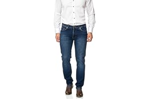 BARBONS Herren Jeans - Regular-Fit Stretch - Hochwertige Straight Jeans Herren Hose - Business Anzug Freizeit