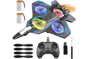 HATFRYF RC Plane Remote Control, Foam Remote Control Airplanes, RC Airplanes Drone Controlled, Easy to Fly for Kids & Beginners