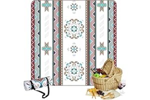 LISVEORY 200x200 cm Picknickdecke Wasserdicht,Stranddecke Sandfrei, Durable | Foldable, Machine Washable Mat with Storage Bag - Ideal for Beach, Camping, BBQ & Family Outdoor Adventures.(Coffee Color)