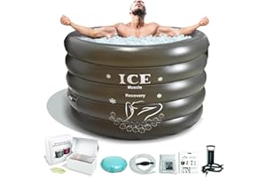 GENERIC INFLATOAST Ice Bath,Ice Bath Tub,Portable Bathtub,Ice Bath Tub For Athletes,Portable Bathtub Adult,Cold Plunge Tub,Inflatable Bathtub,Collapsible Bathtub Adult,Portable Tub,Bathtub SPA,Unsix,44X30.6''