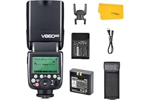 Godox V860II-C TTL Flash for Canon EOS Camera,2.4G Wireless Transmission HSS 1/8000s,High Performance Li-ion Battery Flash Speedlite Compatible for Canon