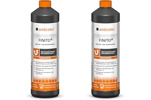 2 Flaschen Ambratec Finito Abflussreiniger Rohrreiniger - löst Verstopfungen Lebensmittelreste Fette Haare - keine gefährlichen Dämpfe - greift Rohrleitungen Dichtungen nicht an