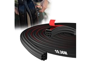 NAYOTAA Joint Porte Voiture, Joint De Porte Voiture, Autocollante Joint Voiture, Joint de porte de voiture Universel Caoutchouc (34Ft/10.36M)