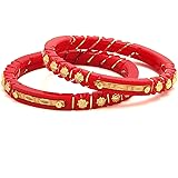 Tanvi JGold Plated Bangles Pack of 2 for Women
