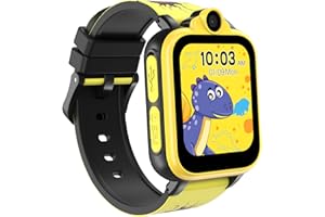 IOWODO Smart Watch for Kids with Call, Audiobook, 1.69" Touch Screen, SOS Camera, Music, 18 Puzzle Games, Alarms, Built-in SD Card, 3-12Y
