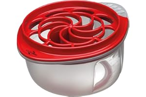 Küchenprofi Tocciolatore Vita per melograno, 2 pezzi, plastica di alta qualità, contenitore di raccolta con scala, 800 ml, parte superiore utilizzabile come snocciolatore e spremiagrumi, snocciolatore