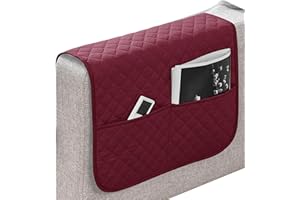 Samuliy Couch Organizer Armrest | Armchair Caddy & Organizer - Anti-Slip Multifunctional Soft Easy To Use Waterproof Sofa Armrest Covers For Phones, Book, Chocolate